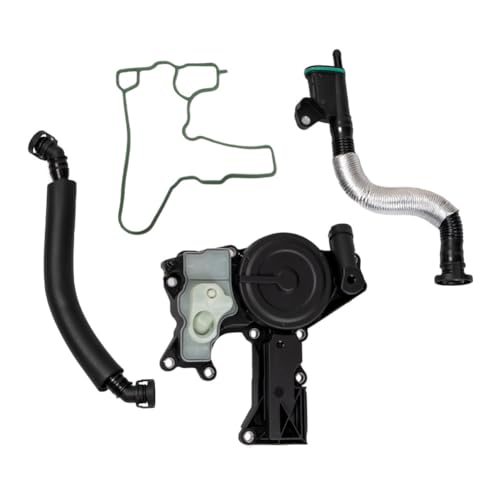 Hugall 06H103495AK PCV Valve Oil Separator Engine Crankcase Vent Valve with Breather Hose Kit Compatible with 2012-2018 Q3 Q5 allroad A4 A5 A6 Quattro 2.0T 06H103495AE