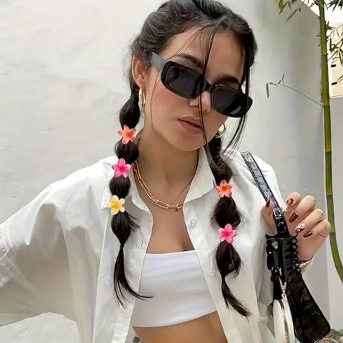 Image of ANNA CREATIONS 6 Pcs Korean Fashion Gloss Flower Hair Claw Clip for Thick & Thin Hair Strong Hold Hair Clutcher Hair Accessories Clutches for Women & Girls