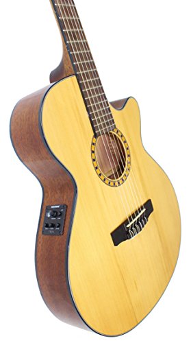 Cort CEC-5 Guitare Folk électro cordes Nylon Naturel brillant - Les Beatles, Paul McCartney, John Lennon, RIngo Starr, George Harrison Cort CEC-5 Guitare Folk électro cordes Nylon Naturel brillant – Image 7