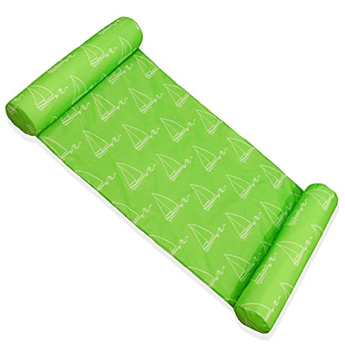 Image of Moradiya Fresh Inflatable Water Hammock, Pool Raft Floating Bed Lounger Chair Drifter, Multi-Purpose Swimming Pool Beach Float Hammock for Adult