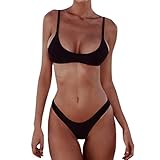 [Elonglin] 水着 ビキニ レディース 女の子 三角ビキニ ブラ&Tバック 分体式 体型カバー 上下 セット 美胸 着痩せ かわいい きれいめ 大きいサイズ 超セクシー 夏 プール温泉 海 三角柄 プチプラ