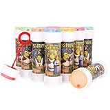 Toyland® 12er-Pack Shrek-Seifenblasen mit Zauberstäben, 60 ml Seifenlösung und Labyrinth-Deckel...