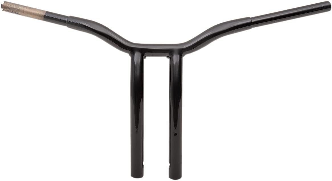 LA Choppers LA-7338-14B 1-1/4in. Pullback Risers for Welded Kage Fighter T-Bars - Gloss Black