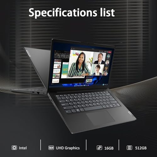 Image of Lenovo V14 Gen 4 Business Laptop (14 inch FHD Anti-Glare, Intel 10-Core i7-13620H, 16GB RAM, 512GB SSD), Webcam with Privacy Shutter, Ethernet, Wi-Fi 6, HDMI, Bluetooth, Win 11 Home (Renewed)