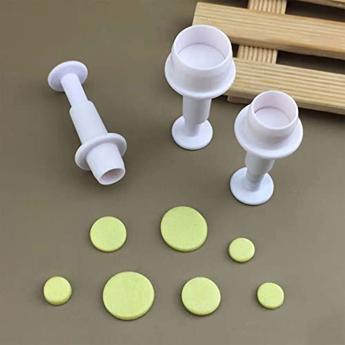 Set de 3 cortadores redondos de galletas para fondant miniatura 5