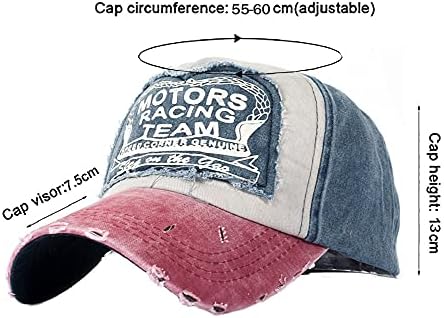 YULOONG Classic Baseball Cap 100% Cotton Vintage Washed Denim Dad Hat Adjustable Size for Man Women Unisex