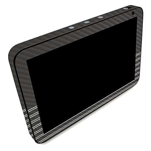Image of MightySkins Carbon Fiber Skin Compatible with Amazon Echo Show 8 (Gen 2) - Pinstripe | Protective, Durable Textured Carbon Fiber Finish | Easy to Apply | Made in The USA