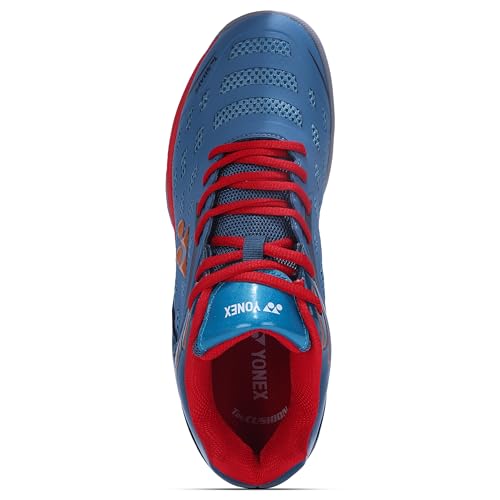 Image of YONEX AKITA Badminton Shoes |Non Marking | Ideal for Badminton,Squash,Table Tennis,Volleyball | Non-Marking Sole |TRU Cushion |Durable Skin Light|Synchro-Fit Insole|Toe Assist Shape|Hexa Grip |Light Weight|Lateral Shell|Extra Cushioning|Snap Back Action|
