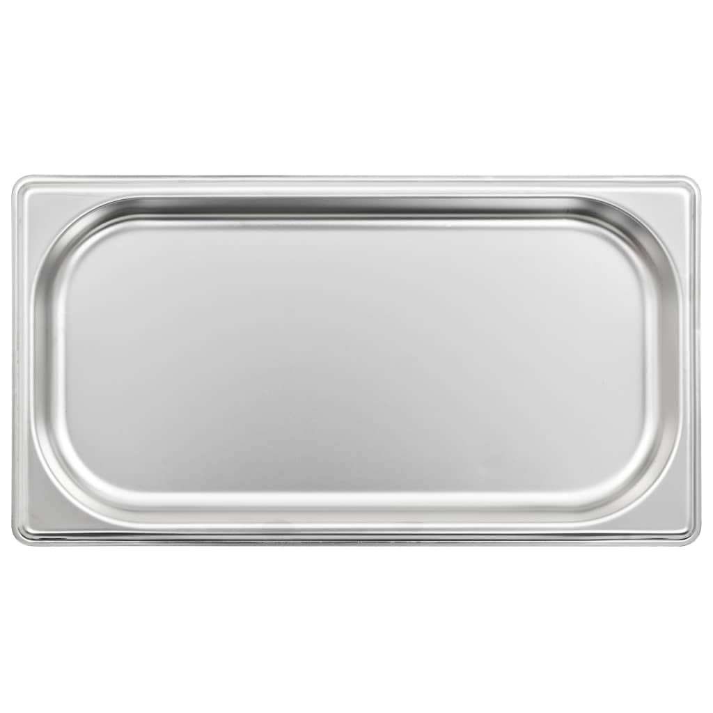12 recipientes de acero inoxidable apilables GN 1/3 de 20 mm, para Bain-Marie, Chafingdish, Buffet, Catering, Cantina, Cocina de Restaurante, para mantener caliente y servir