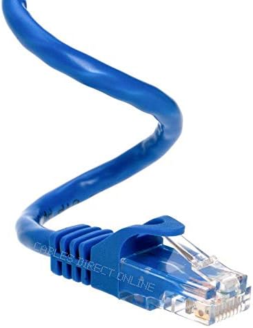 Cables Direct Online Blue 200ft Cat6 Ethernet Network Cable RJ45 Internet Modem Patch Cord