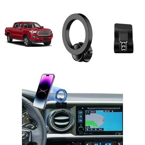 PZK Car Phone Holder for Toyota Tacoma 2016 2017 2018-2022 2023 Accessories Custom Air Vent Compatible with Magsafe Car Phone Mount Hands Free 360° Rotation Cell Phone Automobile Cradles