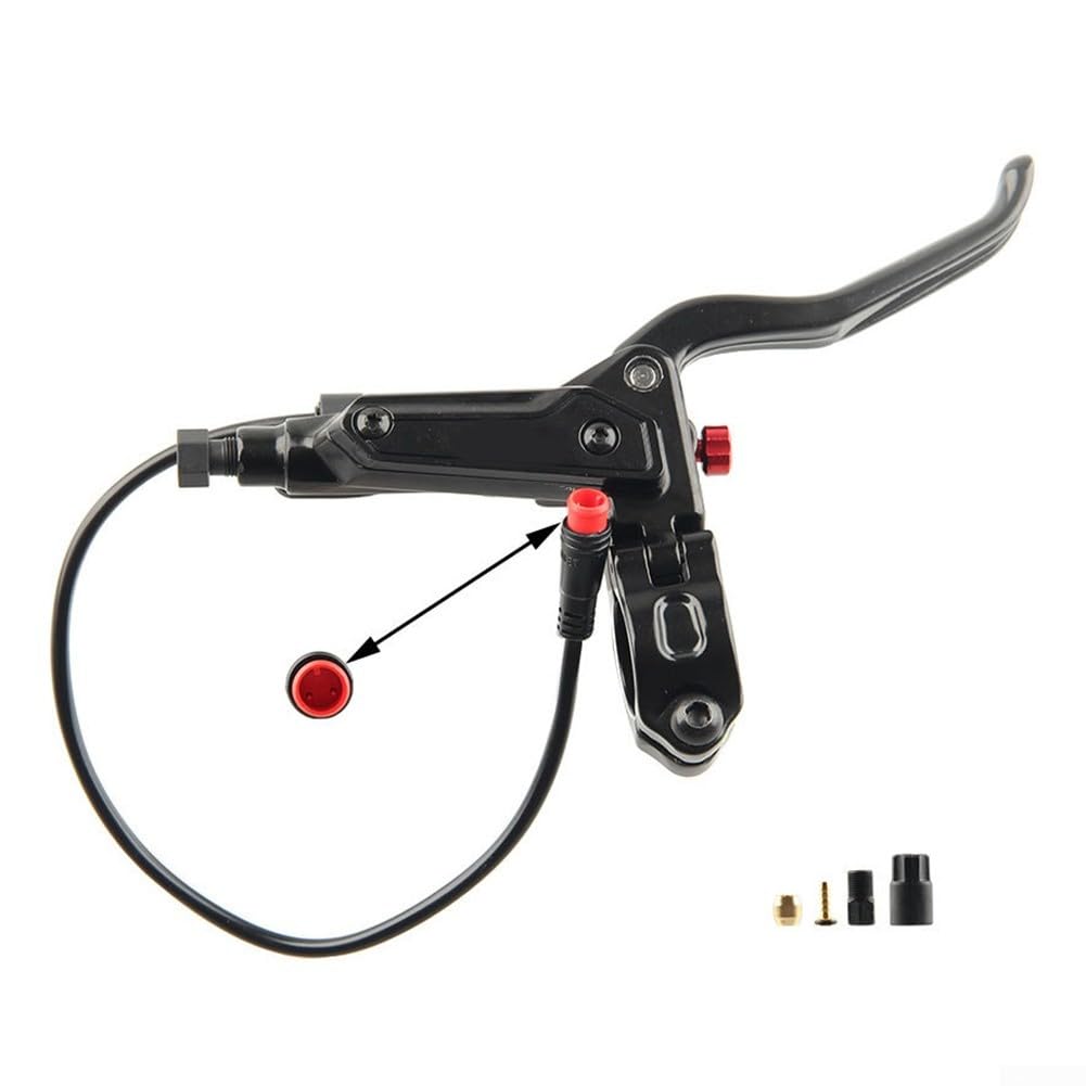 Leva freno idraulica ad alte prestazioni per bici elettriche con interfaccia cavo impermeabile a 2 pin (destra)