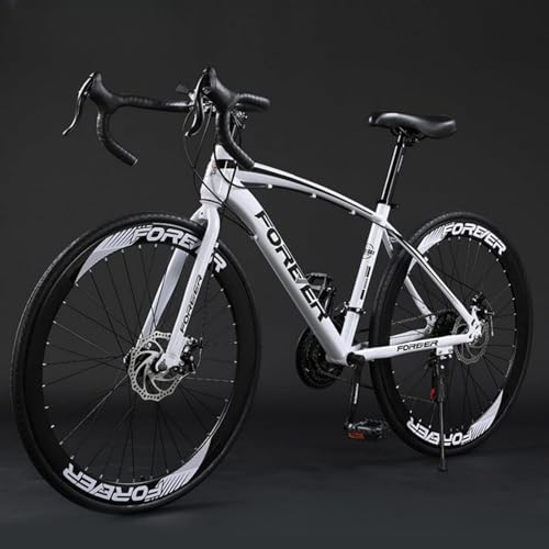 クロスバイク シマノクロスバイク 自転車 マウンテンバイク 24/27/30段変速 Vブレーキ 700C 高炭素鋼 レーシングサスペンション 前後ディスクブレーキ 超高炭素鋼フレーム MTB自転車 超軽量 マウンテンバイク 通勤 通学 中学生 高校生 学生