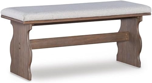 Miniatura 9 de Riverbay Furniture Patio Conversation - Juego de 3 piezas para cocina, desayuno, esquina de mesa, banco de tela natural, tapizado en marrón