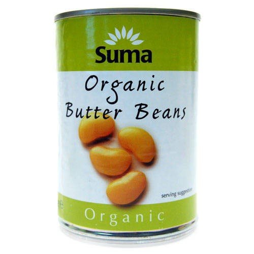 SUMA Organic Butter Beans 400g 3 Pack