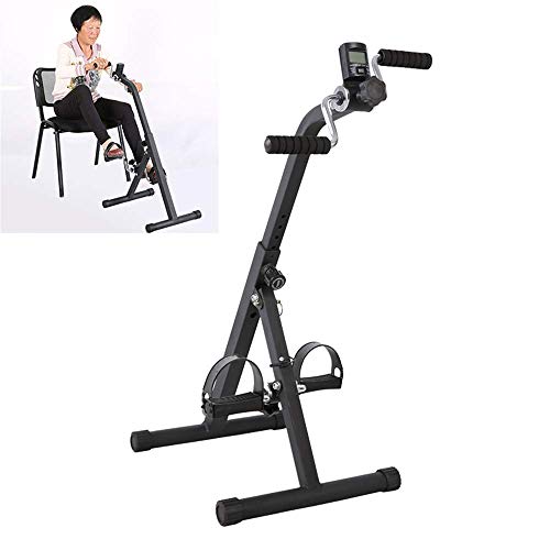 Image of Mini Exercise Bike Pedal Exerciser Medical Peddler for Leg Arm and Knee Recovery Exercise with LCD Monitor Portable Pedal Exerciser for Seniors and Elderly