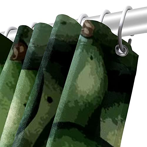 Rideau de douche vert avocat de qualité supérieure, dimensions 182,9 cm - 6