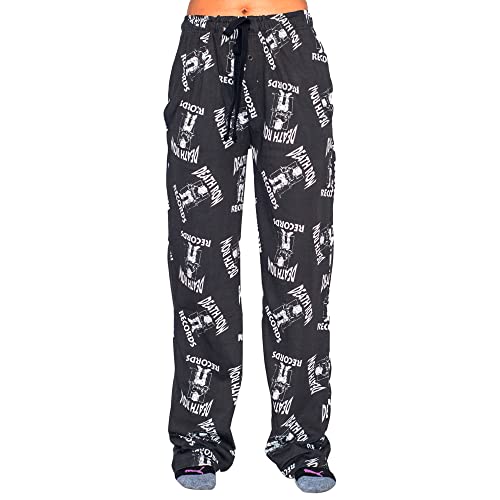 Ripple Junction Deathrow Records Logo Toss Adult Sleep Lounge Pants