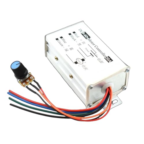 Multifunction 1200W Motor Speed Regulator 9-60V Wide Ranges Input Aluminum Precisions 1200W Pwms Speed Adjusters for Motor