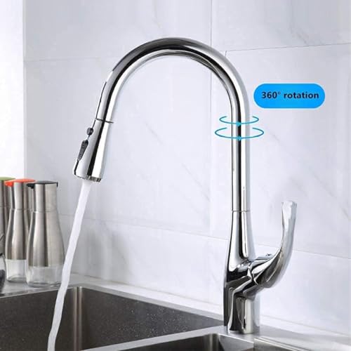Torneira Goumert De Cozinha Extensivel Pia Luxo Bancada 3 Jatos Agua Monocomando Quente Fria 360 Gra
