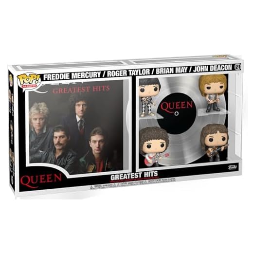 Funko Pop! Albums Deluxe: Queen - Freddie Mercury - Greatest Hits - Figura de Vinilo Coleccionable - Idea de Regalo- Mercancia Oficial - Juguetes para Niños y Adultos - Music Fans