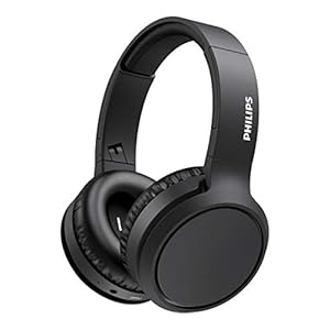 Philips H5205BK/00 Over-Ear-Hoofdtelefoon Bluetooth met Microfoon en BASS Boost-knop (Draadloos, 29 Uur Afspeeltijd, Snelle Oplaadfunctie, Geluidsisolatie) Zwart – 2020/2021 Model