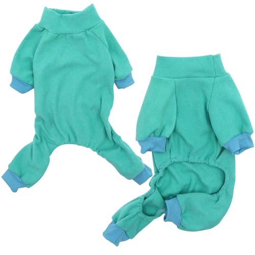 HuaLiSiJi Dog Pyjamas Cotton Pyjamas for Dogs Elastic and Take off Suitable for Small and Medium Dogs (Blue, S)