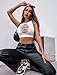 Avidlove Women's Fishnet Top Sexy Cut Out Crop Short Hollow Out Cropped Tank Top(S M L) White