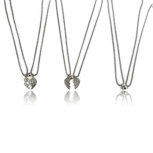 yansport Magnetic Couple Necklace Set, 3 Set Key Chain Love Ball Necklace, Couple Necklace Jewelry Gift Set for Best Friend and Couples (3 Set Couple Necklace)