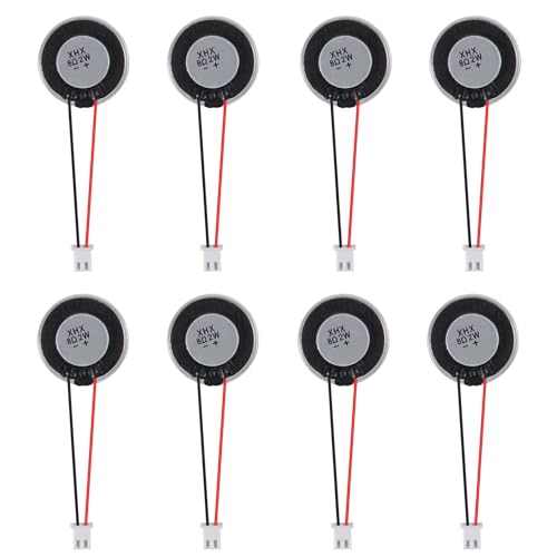 8Pcs 2W 8 Ohm Small Speakers Metal Shell Round Internal Magnet Loud Speaker Micro Internal for DVD, EVD, Mini Multimedia Loudspeaker