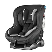Cozy N Safe Fitzroy Group 0+1 Car Seat 0-18KG, Birth - 4 Years, 5 Point Harness, 4 Position Recline, Rear Facing from Birth to 13kg/ Forward Facing from 9kg to 18kg, Deep Padding - Black/Grey