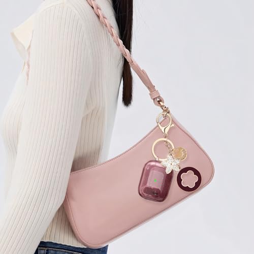 Image of Case for Apple Airpods iPods Pro 3 Cases Cover Clear 2025 Cute Women, VISOOM Cute Air Pods Pro 3 Case Clear Transparent Airpods iPods Pro 3rd Gen Protective Cases with Keychain /Lock /Cleaning Kit