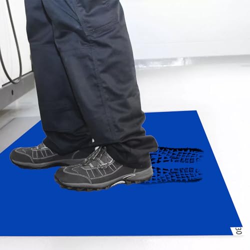 Image of 30 Sheets Sticky Mat,Adhesive Pad,Tacky Mat for Cleanroom Laboratory Construction Pets