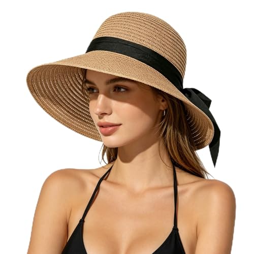 Chapeau de paille femme léger et compact contre les coups de soleil