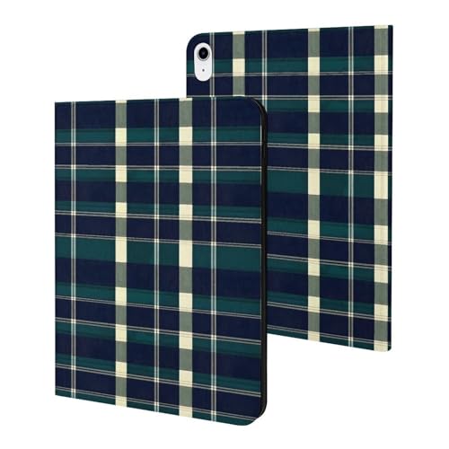 Housse iPad 10e génération à motif écossais pour travailler en déplacement et au bureau