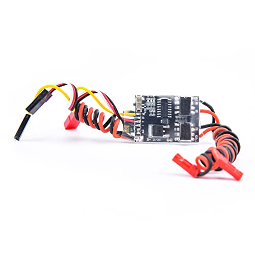 FPVKing Dual Way Bidirectional Brushed ESC 2S-3S Lipo 5A ESC Speed Control for RC Model Boat Tank...