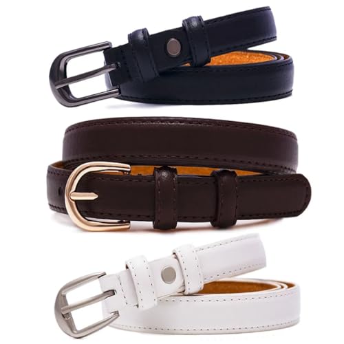 Women’S Fashion Simple Versatile Soft PU Leather Belt For Trousers & Jeans 1.8Cm Wide Trendy Style Accessory4