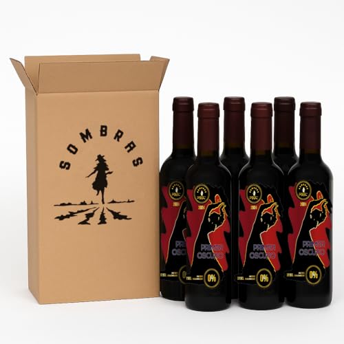 PRIMER OSCURO Vino tinto sin alcohol 0%, Bobal y Monastrell (6x37,5 CLT, 2250, mililitro)
