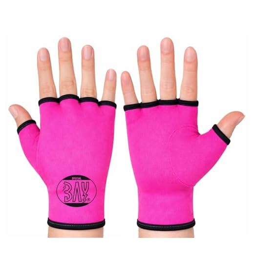 BAY® Schlupfbandagen Größe S, pink/rosa, Faustbandagen, elastische Innenhandschuhe, Handbandagen, Boxbandagen, Box-Bandagen, 1 Paar
