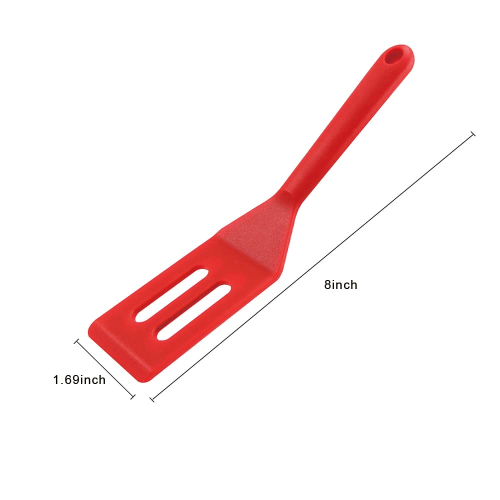 Espátula rectangular de silicona para alimentos, 21 x 5,5 cm