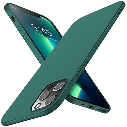 X-Level Compatible Iphone 13 Pro Max Case Slim Fit Ultra-Thin [Guardian Series] Soft Tpu Matte Finish Coating Phone Cases Lightweight Back Cover Grip For Iphone 13 Pro Max 6.7" (2021)-Midnight Green #TOP19