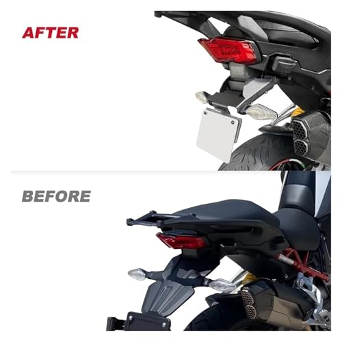 Cadre de plaque d'immatriculation moto Ducati Multistrada support garde-boue