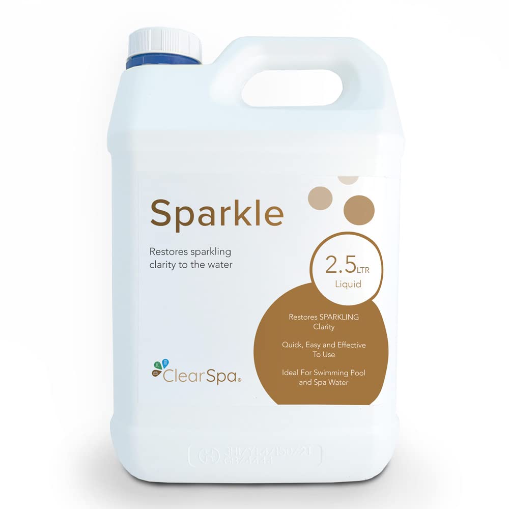 ClearSpaClarifier 2.5ltr / Spa Sparkle 2.5L- Suitable for Hot Tub, Spa and Swim Spa Water Treatment…