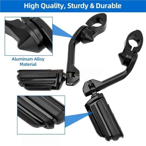 Cale-pieds de 32 mm pour moto Touring protection moteur noire chrome accessoires