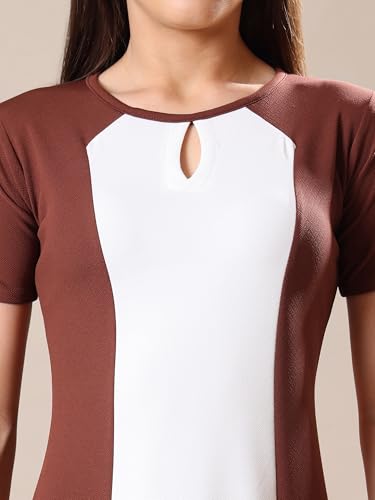 Image of PURVAJA Women's A-Line Midi Dress (Bely-173-179)