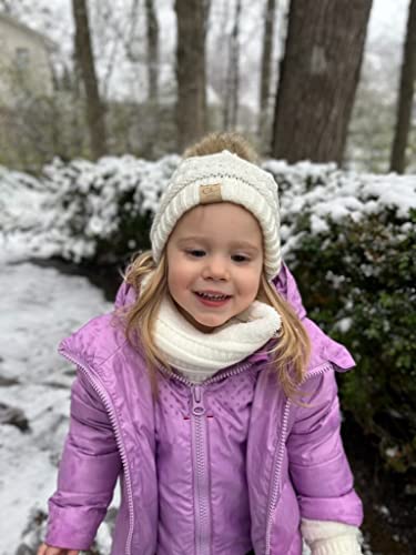 Funky Junque Winter Fleece Lined Neck Warmer Tube Scarf Double-Layered Cold Weather Face Cover Gaiter Kids Boys Girls Toddler2