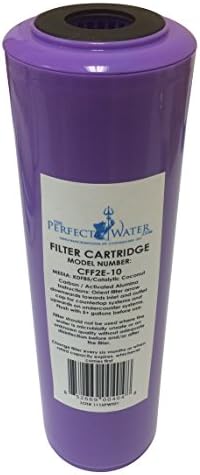 Home Master CFF2E-10 Activated Alumina/GACC/KDF85 Fluoride 10"x 3" Replacement Filter, 1 Count (Pack of 1), F2 Elite
