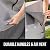 GORILLA GRIP Waterproof Large Outdoor Patio Sofa Cover, 3 Seater 90 Inch, Heavy Duty 600D Furniture Covers Sets for Winter, Keep Cushions Dry, Protects from Sun, Snow, Rain, Windproof, UV Coated