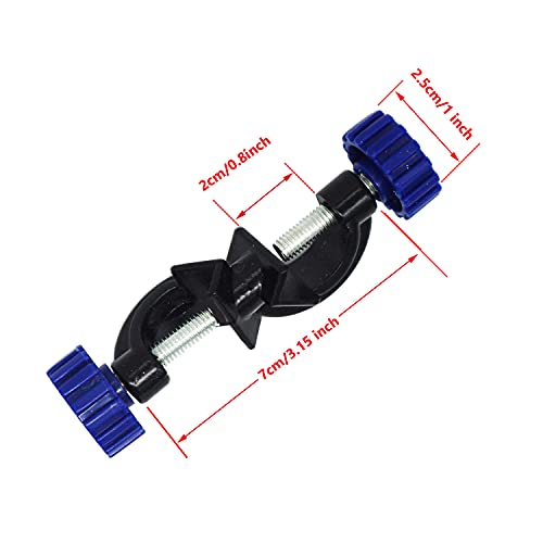 Sawisphy Laboratory Clamps 3 Prong With Lab Stand Clamp Holder For Chemistry Ring Stand (2) #TOP4