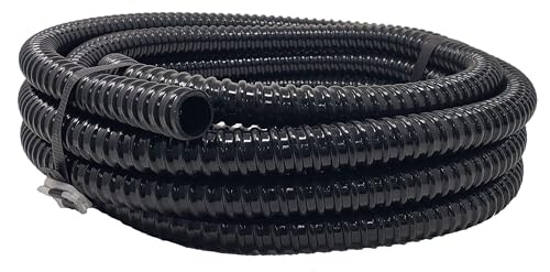 Sealproof 3/4" Dia Corrugated Pond Tubing 3/4-Inch ID, 20 FT Long, Black Kink Free Strong and Flexible Made in USA PVC Tubing by Sealproof - Used condition - Image 8